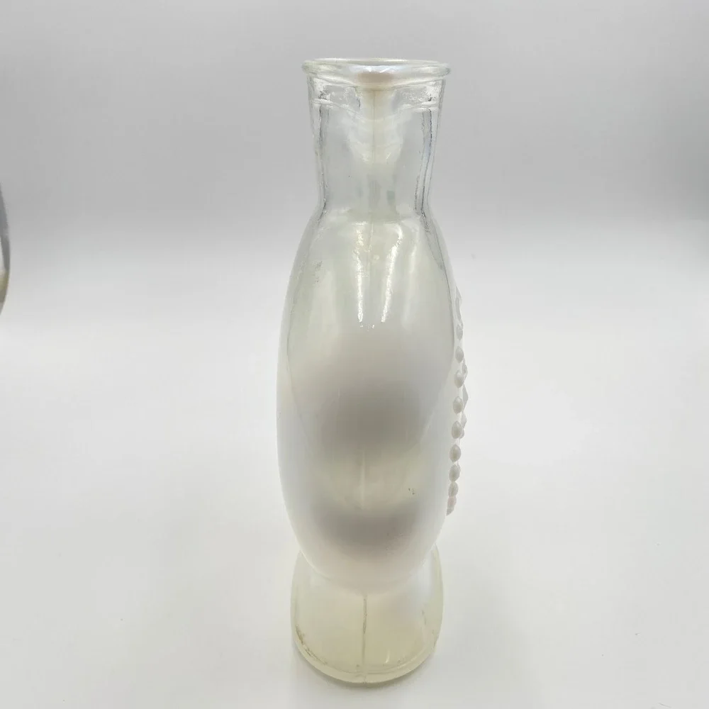 Jim Beam 1957 Vintage Opalescent Milk Glass Decanter Bottle